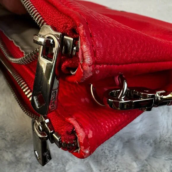 THIRTY-ONE Jewell Street Style Purse Coral Kisses Pebble Crossbody Clutch - Picture 6 of 9